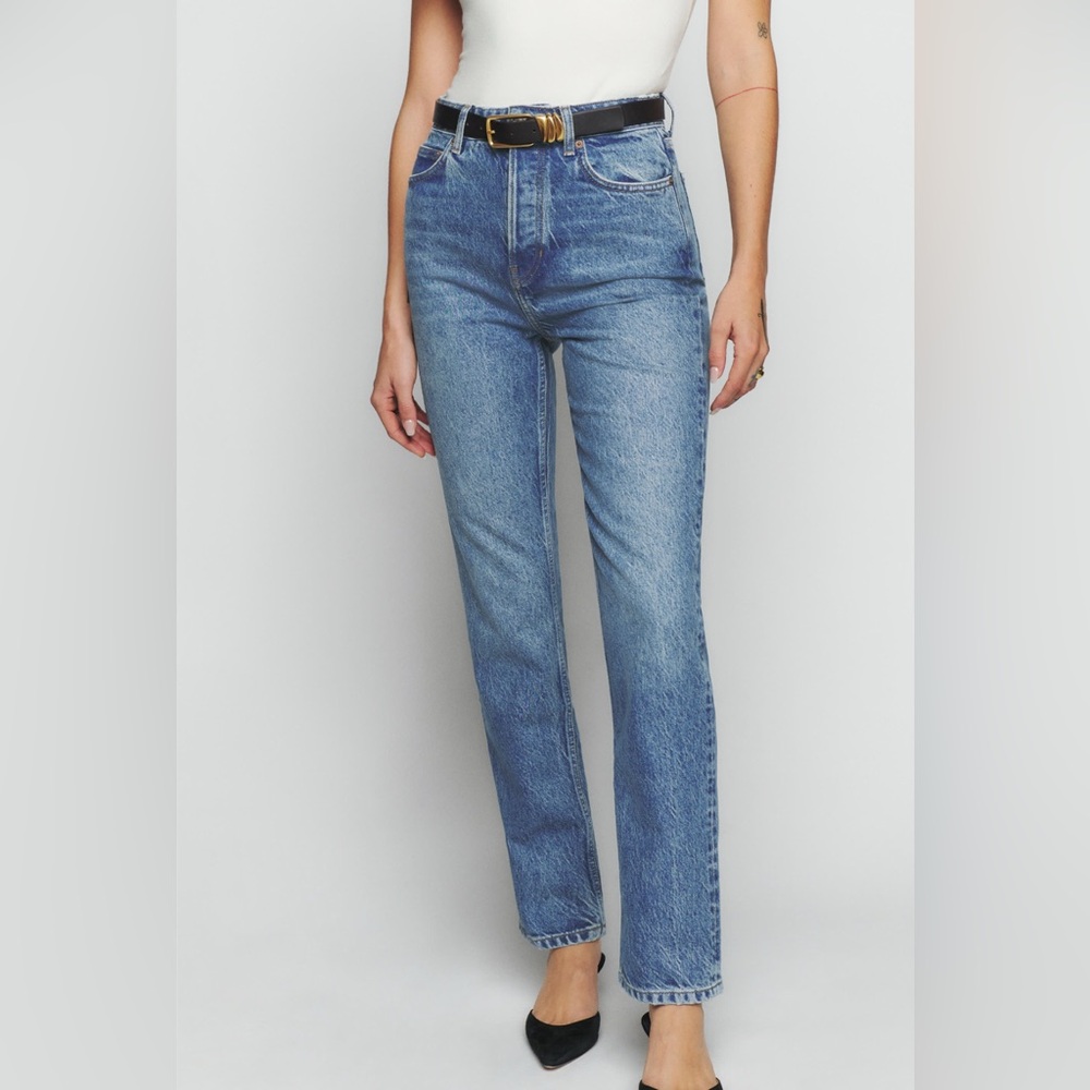Reformation Cynthia High Rise Straight Jeans LIKE NEW